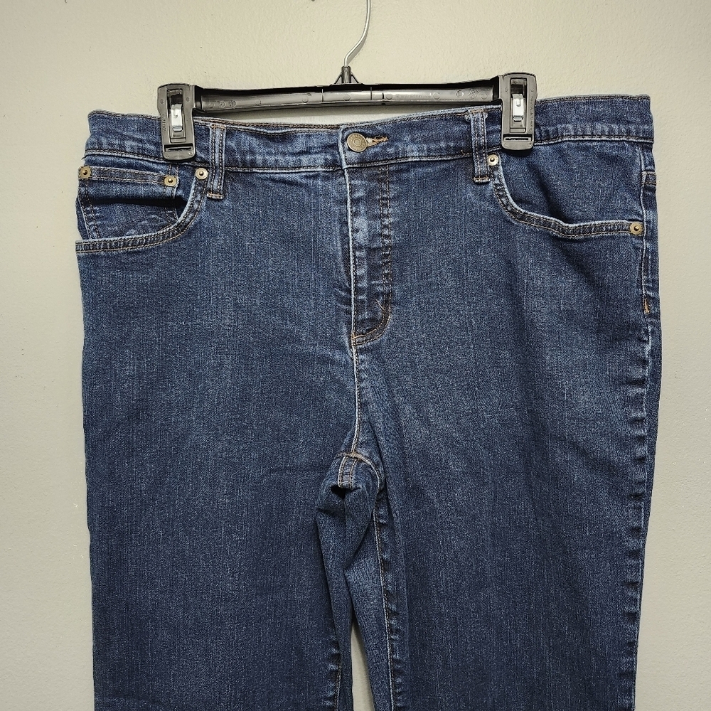 Lauren Ralph Lauren women's classic bootcut jeans size 16 blue - Picture 2 of 9
